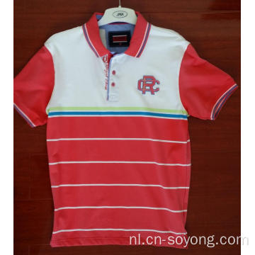 Garengeverfde poloshirts met korte mouwen en klassieke pasvorm